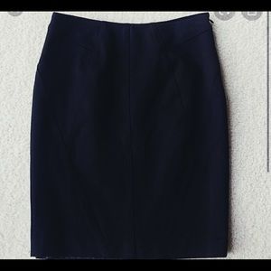 INC BLACK DRESS MIDI SKIRT